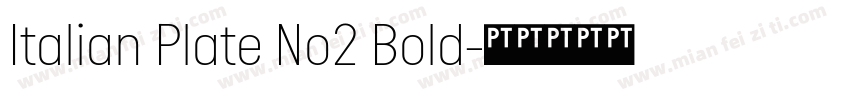Italian Plate No2 Bold字体转换